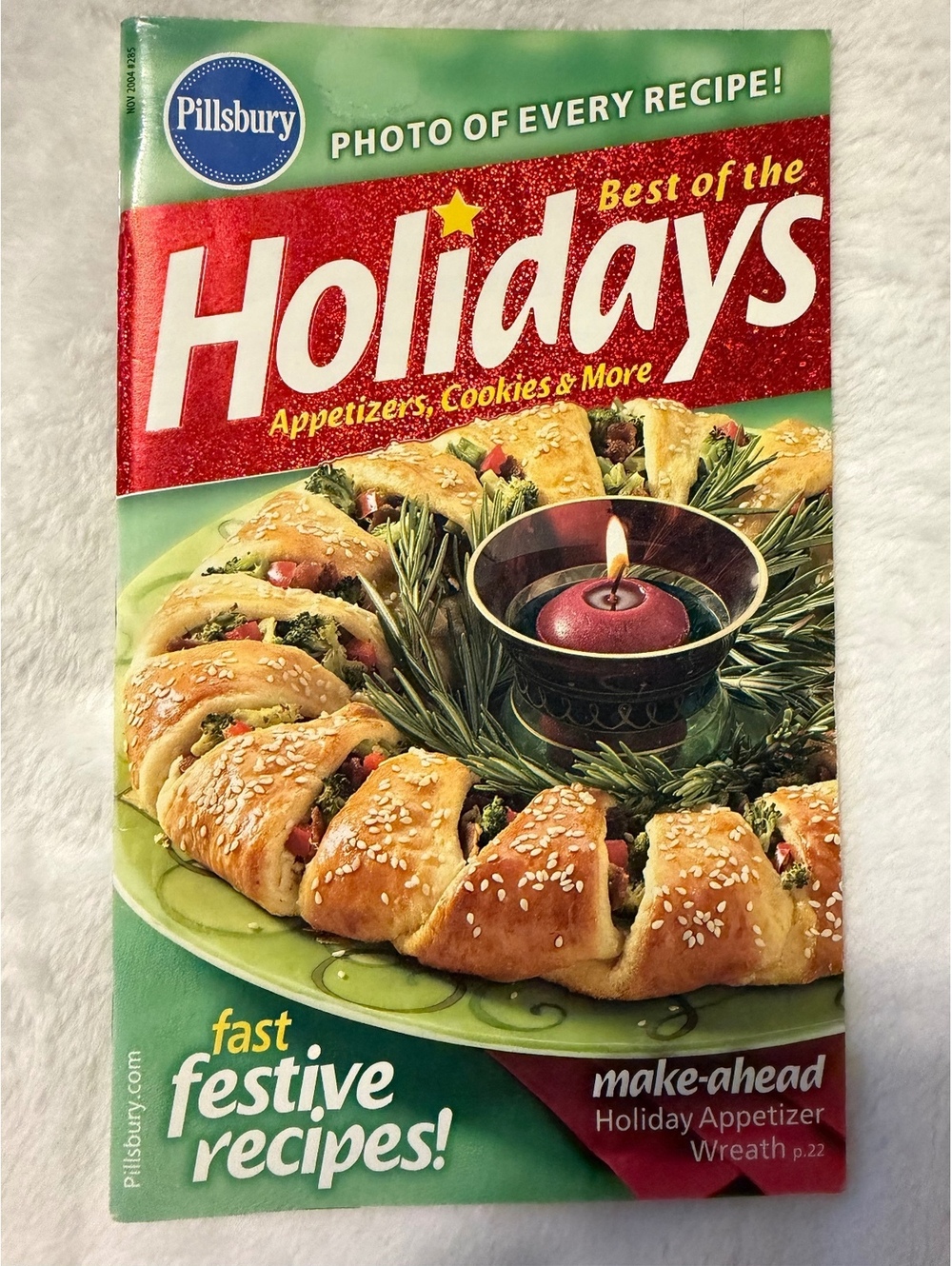Pillsbury Best of the Holidays Recipe Magazine - Appetizers, Cookies & More